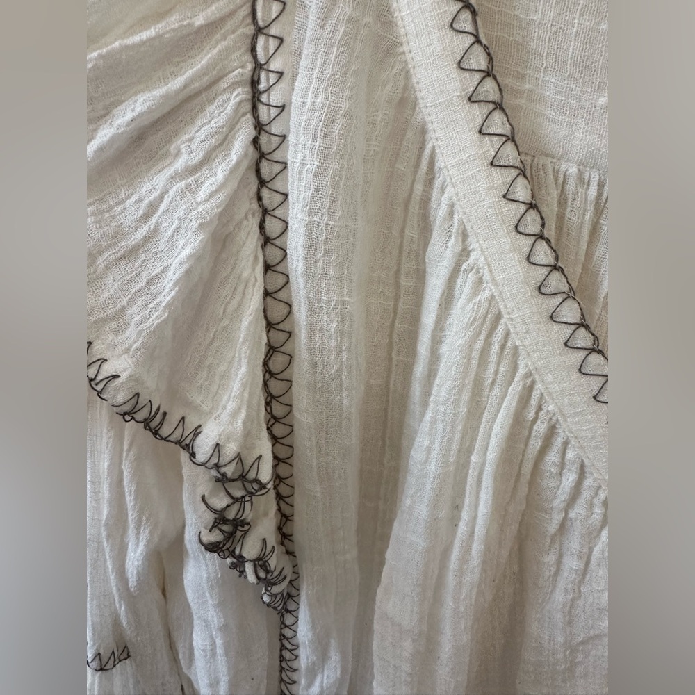 Free People Embroidered Flowy - Picture 7 of 9
